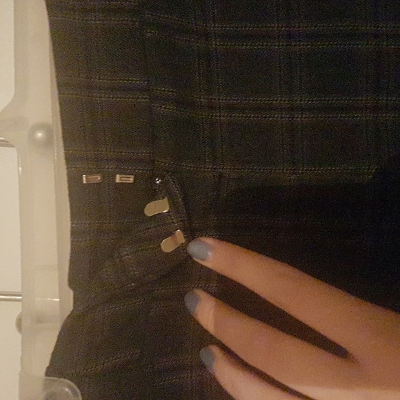 Black Plaid Reitman Dress Pants, Size 9 - Picture 2 of 4